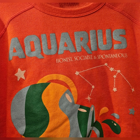 Midnight Rider Aquarius Graphic Crewneck Sweater | Size Small - Picture 4 of 7